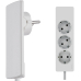 Steckdosenleiste 3-fach M Flachstecker Ws
