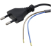 Euro-Anschlusskabel H03vvh2-F2, 2,0m,sw