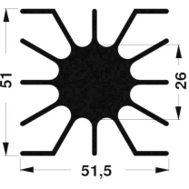 Fischer Elektronik Led-K&uuml;hlk&ouml;rper Sk 46 10 Sa
