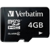 Verbatim Micro Sdhc Karte 4GB Class 4
