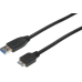USB3.0 Anschlusskabel A/Micro 0,5m schwarz