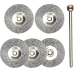 Scheibendrahtbürsten-Set Stahl (5-teilig)