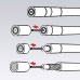 Koaxial-Abisolierer KNIPEX 16 60 05 Knipex 16 60 05 Außenmantel: Ø 12 mm, Abschirmung: Ø 4 mm 16