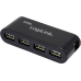 Logilink 4port USB 2.0 Hub Netzt Schwarz