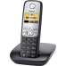 Gigaset A400 schnurloses analog Telefon (beleuchtetes Display, Schwarz)