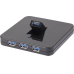 4 Port USB 3.0 Hub Schwarz, Netzt