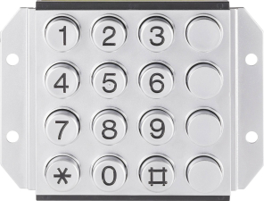 Tastenfeld 16 Tasten Metall 0031-0007-3p Tastenfeld 16 Tasten Metall 0031-0007-3p