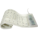 Logilink® Aufrollbare Tastatur, Weiß