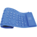 Logilink® Aufrollbare Tastatur, Blau