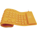 Logilink® Aufrollbare Tastatur, Orange