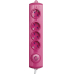 Steckdosenleiste 4-fach Pink