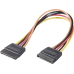 SATA Power-Kabel 2xbuchse 20cm Bulk