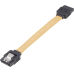 SATA 300 Kabel L-Typ 10cm Gelb Bulk
