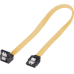 SATA 300 Kabel L-Typ 30cm Gelb 1xgew. Bu.