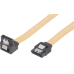 SATA 300 Kabel L-Typ 70cm Gelb 1xge. Bu.