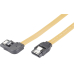 SATA 300 Kabel L-Typ50cmgelb1xgewi.Lin.Bu.