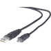 USB2.0 Pro Anschlusskabel A/Microb 1,8m schwarz