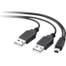 USB2.0 Y-Anschlusskabel A/Minib 0,5m schwarz