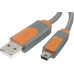 USB2.0 pro Anschlusskabel A/Minib 1,8mgrau