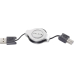 USB2.0 Kabelrolle A/B 1m Schwarz