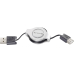 USB2.0 Kabelrolle A/A 1m Schwarz