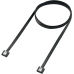 SATA III Kabel L-Typ 100cm Schw