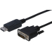 Displayport DVI-Kabel 1m Schwarz