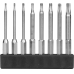 8tlg. Bit T-Profil 4mm (5/32") T4 - T15