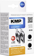 KMP Tinte ersetzt Brother LC-985 Kompatibel 2er-Pack Schwarz B33D 1523,0021 KMP Tinte ersetzt Brother LC-985 Kompatibel 2er-Pack Schwarz B33D 1523,0021