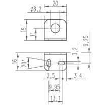 Leuze Electronic Bef.-Winkel Ind.-Sens. M8 Bt D08m.5