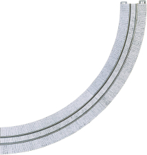 H0 Ti Tramgleis R204 90° (1-Sp) Pflaster H0 Ti Tramgleis R204 90° (1-Sp) Pflaster