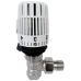 Thermostat mit T-Ventil Eck 1/2"