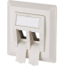Btr Keystone 2port Netzwerkd. Unb. 80x80