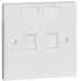 Btr Keystone 2port Netzwerkd. 86x86