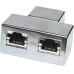 RJ45-T-Doppelkupplung Geschirmt 1:1
