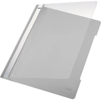 Leitz Plastic-Hefter A4 Grau 4191-85,