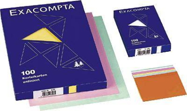 Exacompta Karteikarten, blanko/13319B A6 blau Inh.100 Exacompta Karteikarten, blanko/13319B A6 blau Inh.100