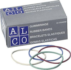 ALCO Gummiringe Nr.8 im Karton (Ø) 50 mm 733 Bunt 120 St. ALCO Gummiringe Nr.8 im Karton (Ø) 50 mm 733 Bunt 120 St.