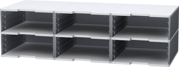 Exacompta Fach-Set MODULODOC JUMBO/360740D H110xT350 mm mausgrau/lichtgrau Exacompta Fach-Set MODULODOC JUMBO/360740D H110xT350 mm mausgrau/lichtgrau