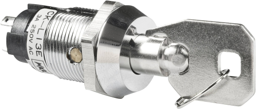 Schlüsselschalter 19mm Durchm.Sperrcode 3e Schlüsselschalter 19mm Durchm.Sperrcode 3e