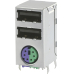 Dual Port Mini DIN 2 USB