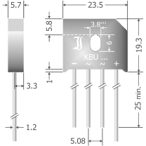 Diotec Br&uuml;ckengleichrichter Kbu8g (Sil)