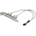 USB Slotblech 2xusb 2.0/1x8 Pin