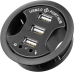 3 Port USB 2.0 Hub Einbauhub 60mm+Audio