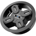 4 Port USB 2.0 Hub Einbauhub 80mm+Audio