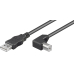 USB 2.0 Anschluss-Kabel Gewinkelt 5m Sw
