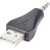 Usb2.0 Adapter A-Stecker/3,5mm Klinke St