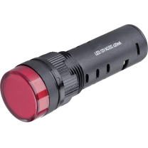 LED-Signalleuchte 16mm Blink. 24 V Weiss