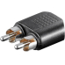 Cinch/Klinke-Adap. 2xcinch/3,5mmklinke