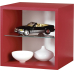 Archiv-Möbel, Regal Anbauprogramm Quattro Rot (B x H x T) 370 x 370 x 330 mm